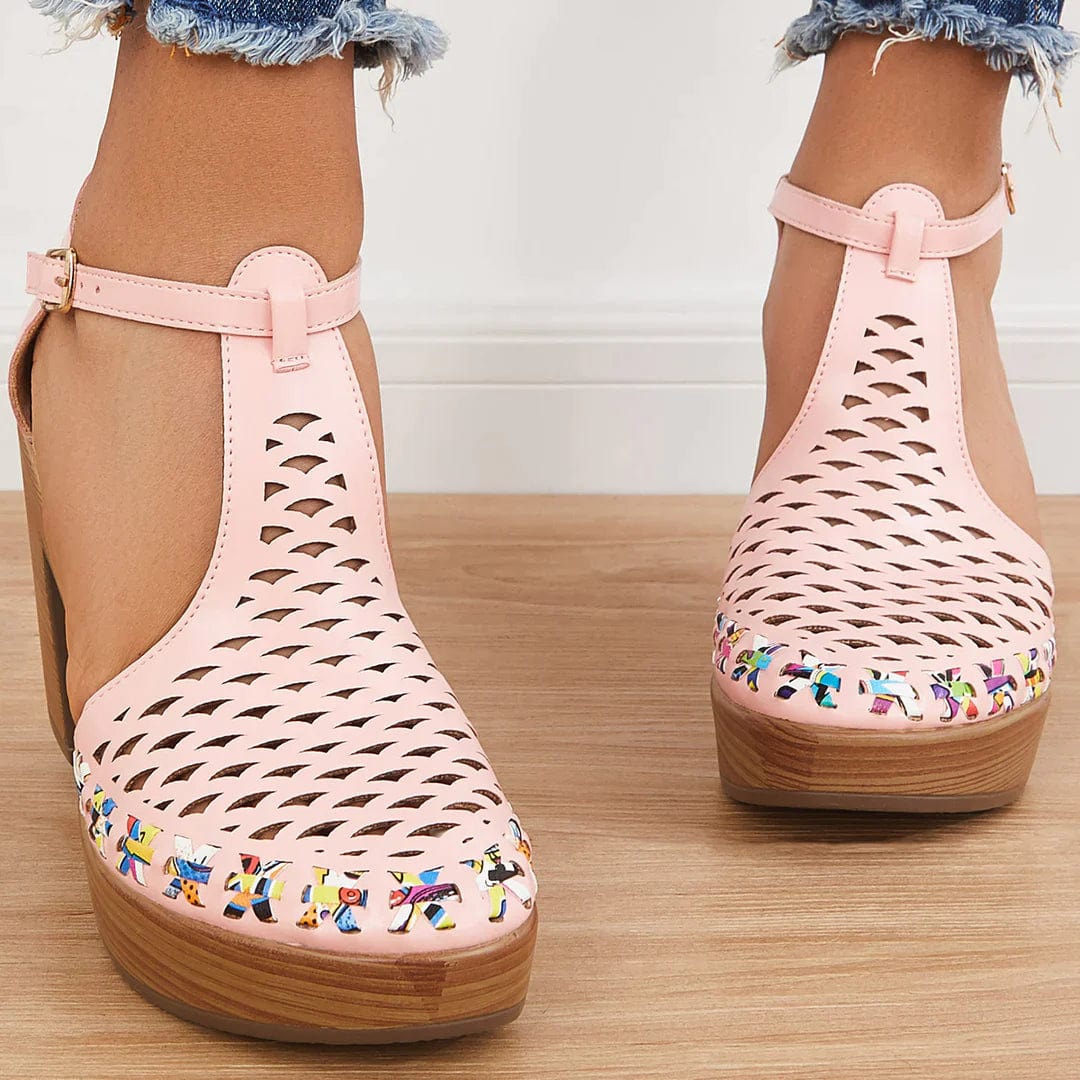 Lively® Sandales Rose / 35 Sabots à talons en maille | Lively™